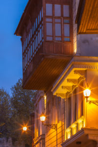 Azerbaijan, Baku, Old City, traditional architecture, dawn Azerbaijan, Baku, Old City, traditional architecture, dawn